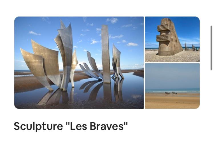 Au Coeur D'Omaha Beach - Colleville-Sur-Mer - Gite 1 Bagian luar foto